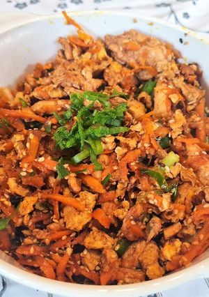 Una foto de Pollo fu yong