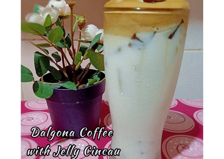 Dalgona Coffee Jelly Cincau