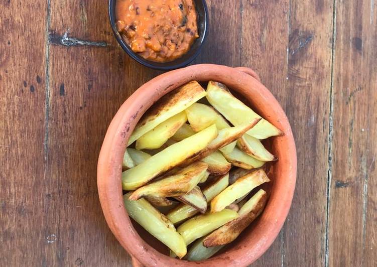 Recipe of Perfect Papas al horno con salsa picante