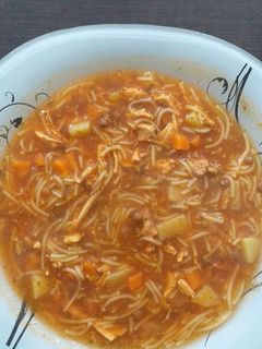 عکسی از دستور سوپ ورمیشل