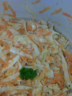 Una foto de Ensalada de repollo con zanahorias