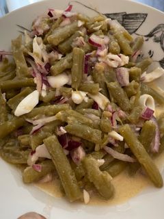 Una foto de Ensalada de judías verdes