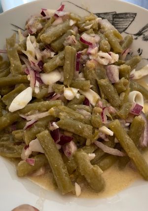 Una foto de Ensalada de judías verdes