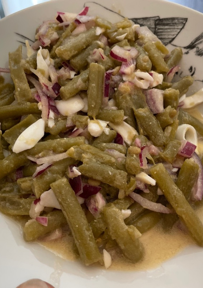 Una foto de Ensalada de judías verdes