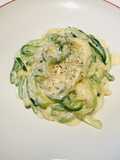 คีโตซูกินีพาสต้าอัลเฟรโด้ (Low carb)