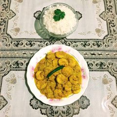 A picture of Coconut Prawn Curry.