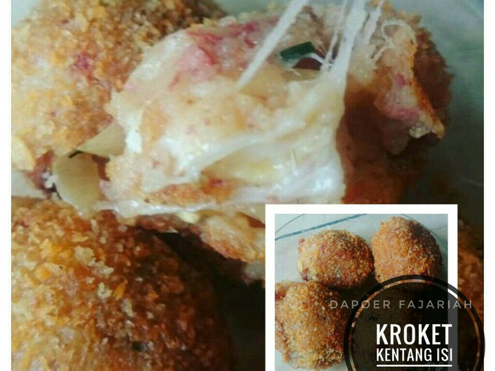 Resep Kroket kentang kornet moza (camilan bergizi) Anti Gagal