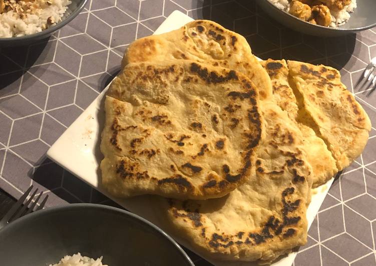 Recette Savoureux Cheese naan