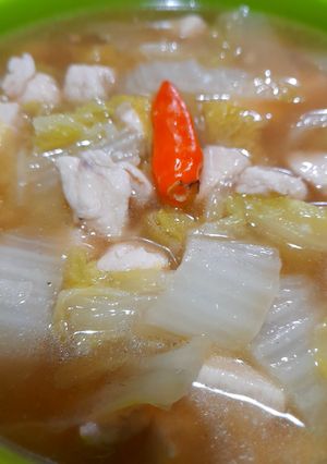 Foto resep Ayam Sawi Kuah bumbu Saus Tiram