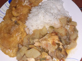 Estofado de pollo con papa