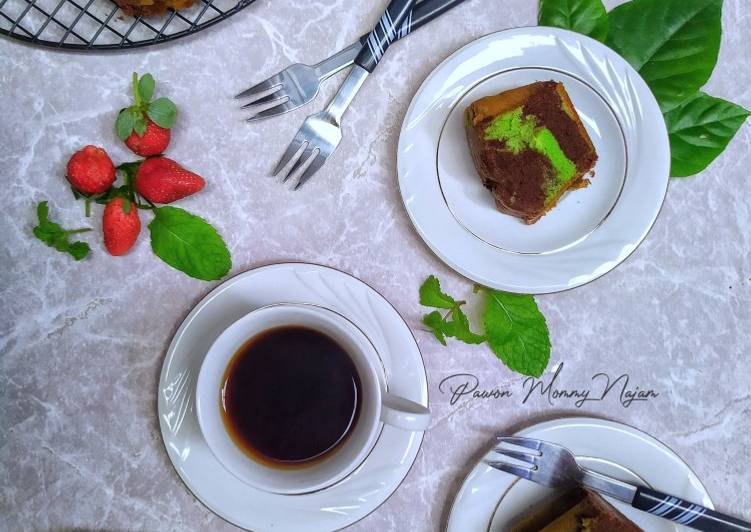 Resep: Pandan Marble Cake yang Gurih