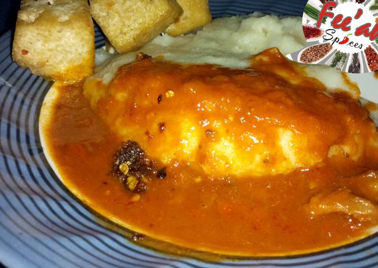Step-by-Step Guide to Make Favorite Semolina wv Yoruba peppered stew