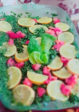 صورة لوصفة تبولة لذيذة حامضة😋