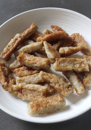 A picture of Fried Minced Fish.