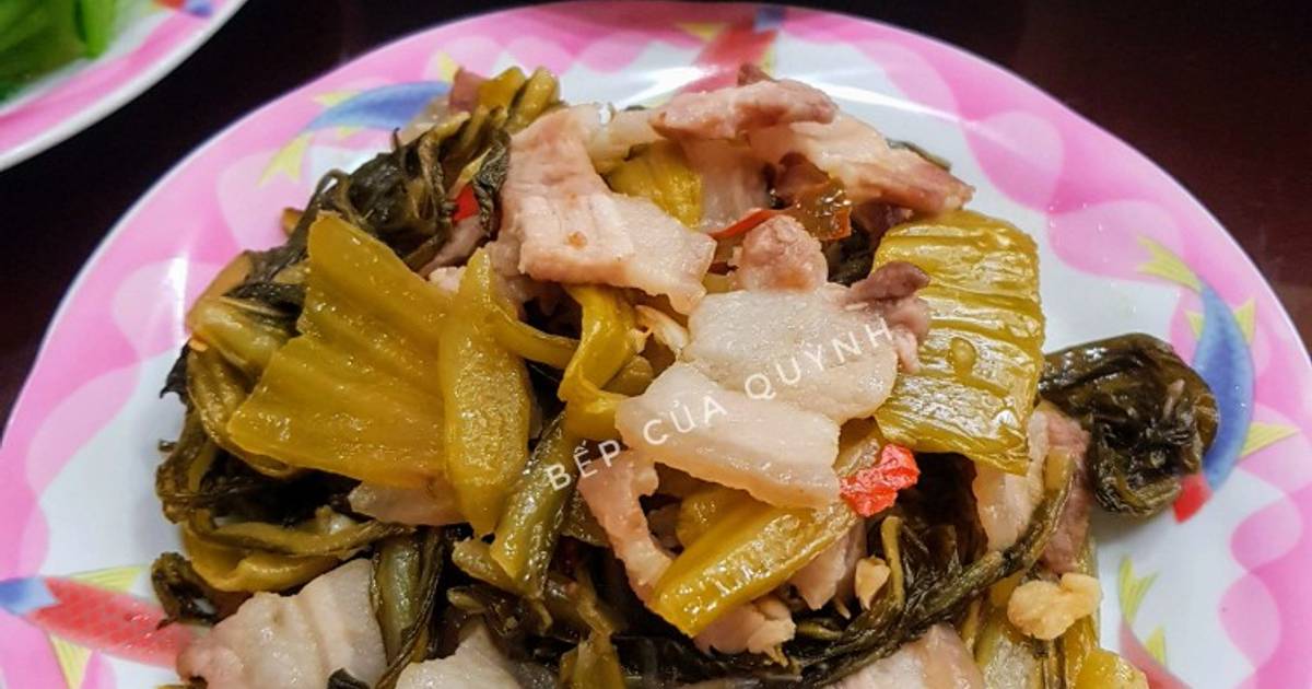 14 món cải chua xào thịt ba rọi thơm ngon, đa dạng và dễ làm tại nhà ...
