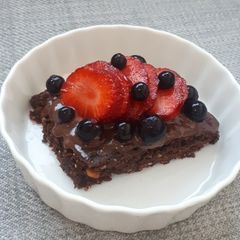 A picture of Healthy peanutbutter brownies.
