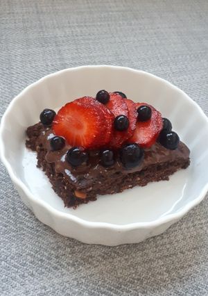 A picture of Healthy peanutbutter brownies.