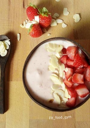 Foto di Smoothie fragole e banana 🍌🍓