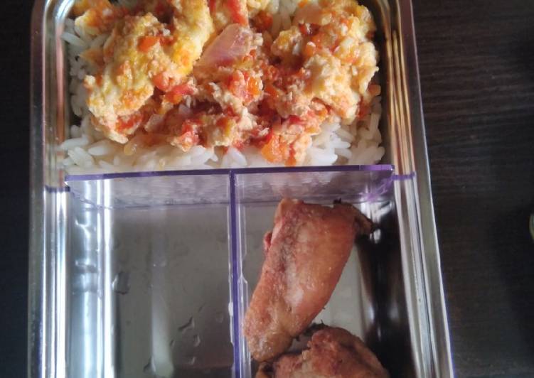 Simple Way to Prepare Perfect Rice and egg sauce Cooking Basics for Beginners