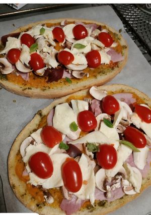 Une photo de Tartines jambon mozzarella
