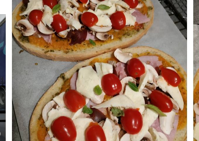 Tartines jambon mozzarella