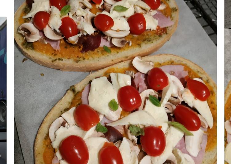 La Meilleur Recette De Tartines jambon mozzarella