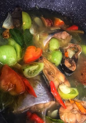 Foto resep Pindang patin pelangi