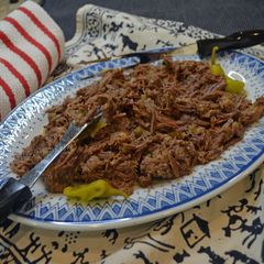 A picture of Mississippi Pot Roast in the Instant Pot.