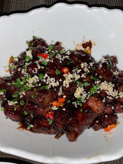 A picture of Chinese Sticky and Sweet Crispy Beef - WOW.