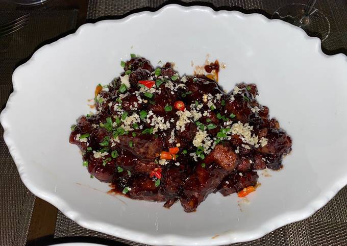 Recipe of Homemade Sticky and Sweet Crispy Beef - WOW