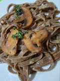 Tagliatelle al caffè con funghi