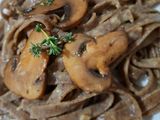 Tagliatelle al caffè con funghi