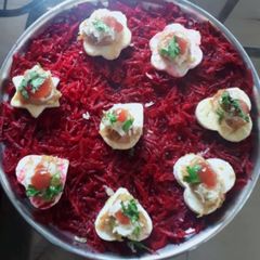 A picture of Cheesey paneer tukdi.