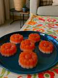 Agar Agar Strawberry Coconut Pudding