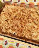 Crumble de manzanas y arándanos
