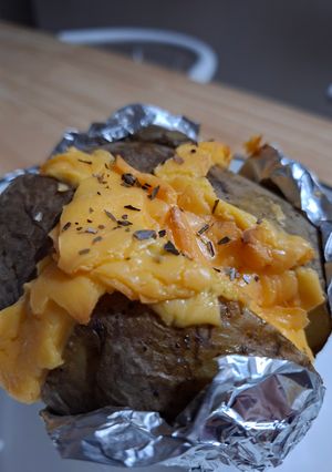 Foto resep 1.020. Cheese Baked Potato (airfryer version)