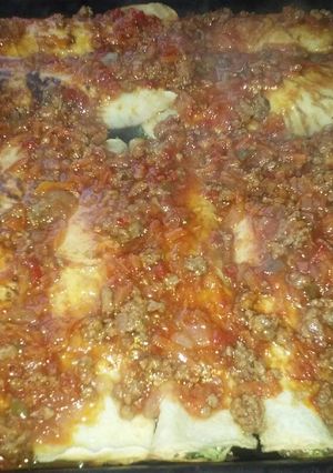 Una foto de Canelones de acelga y ricota