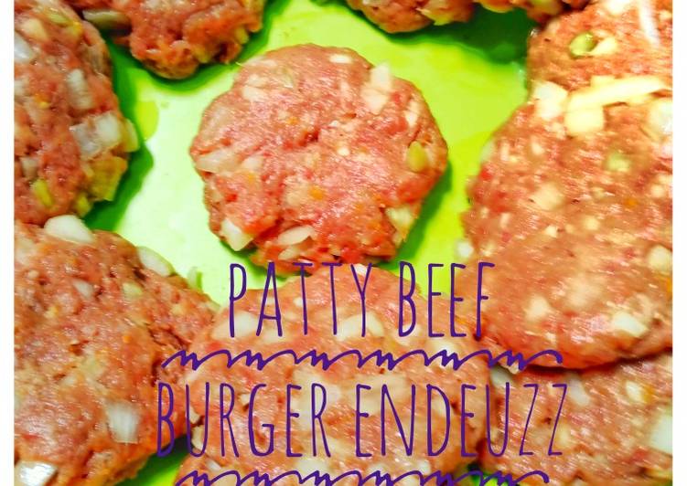 Resep Patty Burger EndeuZz Ala A.NoviE Anti Gagal