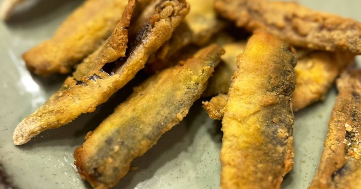 Boquerones fritos con harina de garbanzo en airfryer Receta de Marieta