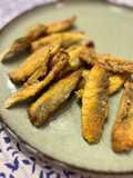 Air Fryer Fried Anchovies with Chickpea Flour