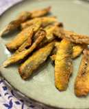 Boquerones fritos con harina de garbanzo en airfryer