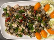 A picture of mollusk salads