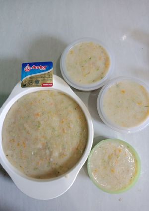Foto resep Bubur Daging + Sayur mayur.. Mpasi Athaya