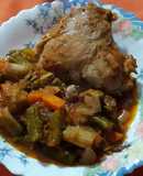 Contramuslos de pollo al vino