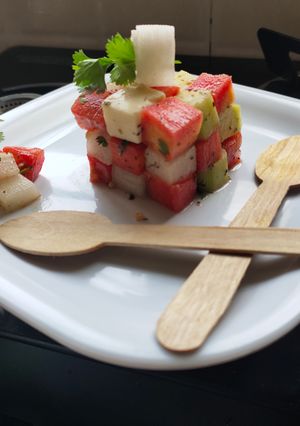 A picture of Rubic square salad.