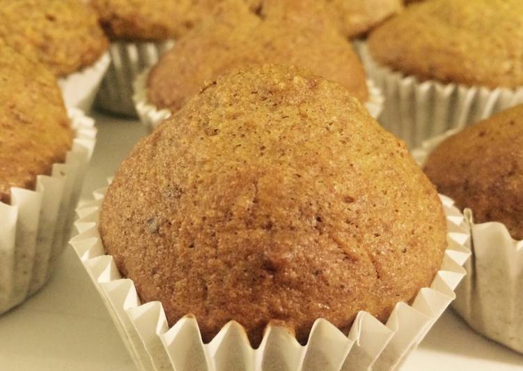 Magdalenas de zanahoria y nueces vegana