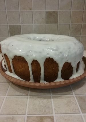 Una foto de Panetela o bizcocho glaseado