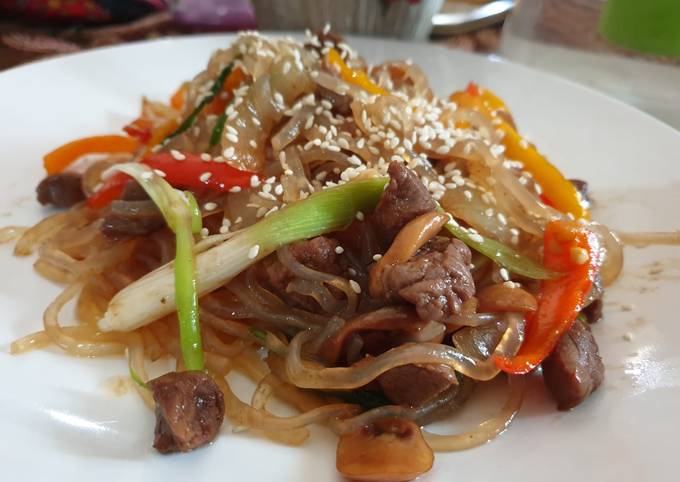 Japchae korea #keto #debm