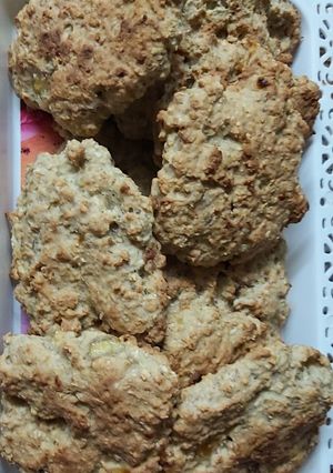 Una foto de Galletas de avena y plátano