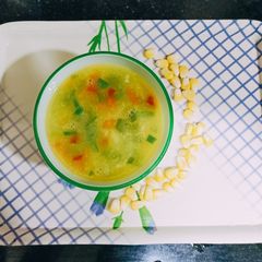 A picture of Sweet corn🌽 soup.